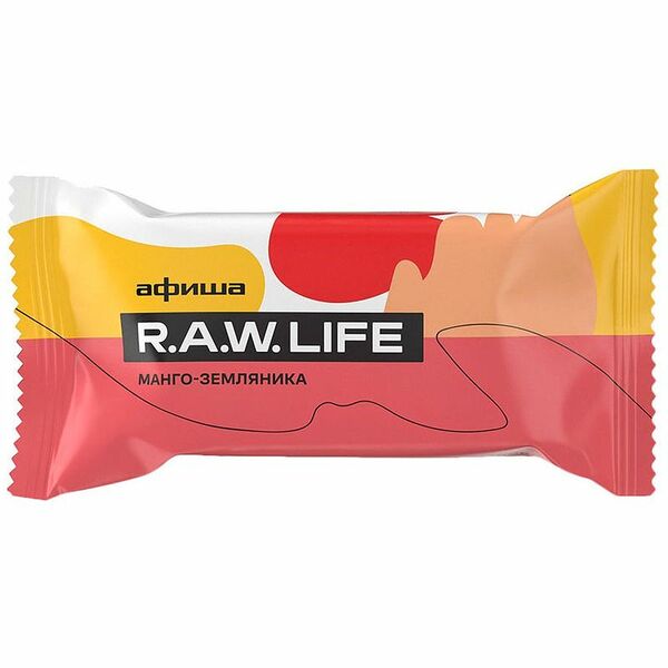 Батончик фруктово-ореховый «Манго-земляника», R.A.W.Life