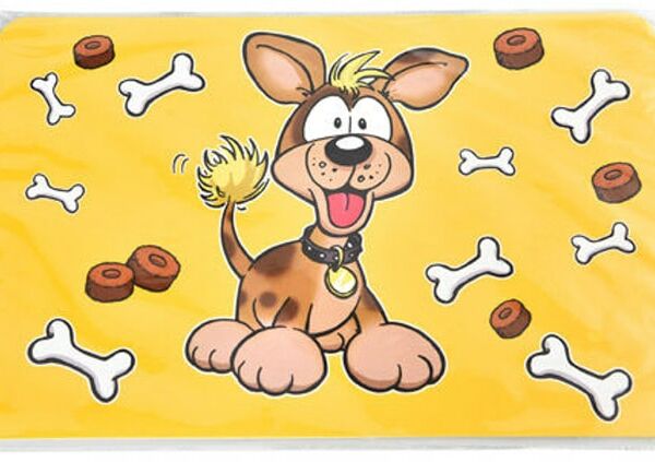 Коврик под миску Homepet Puppy with bones 28*43см