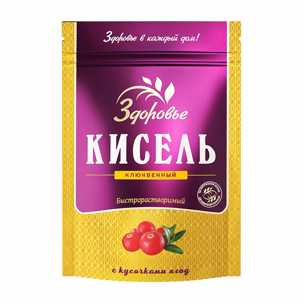 Кисель Здоровье Клюквенный
