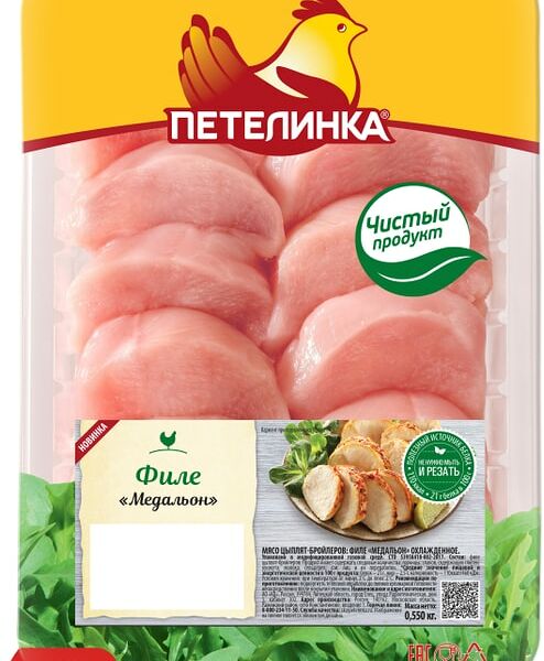 Медальон Петелинка из мяса цыплят-бройлеров 550г