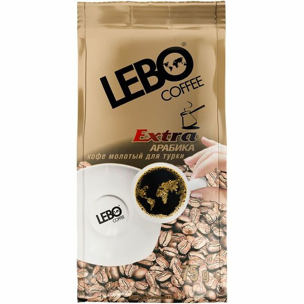 Кофе молотый Lebo Extra Арабика для турки 75 г