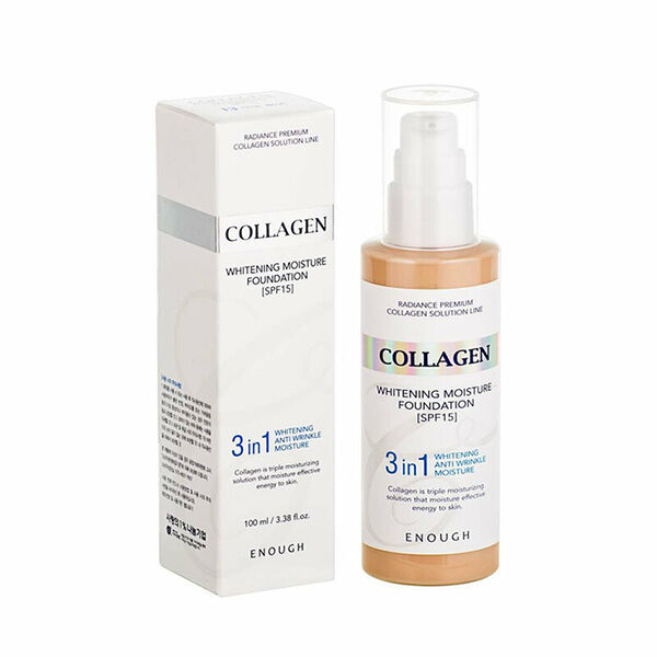 Тональная основа Enough Collagen Whitening Moisture Foundation 3in1 SPF15 т.21 100 мл