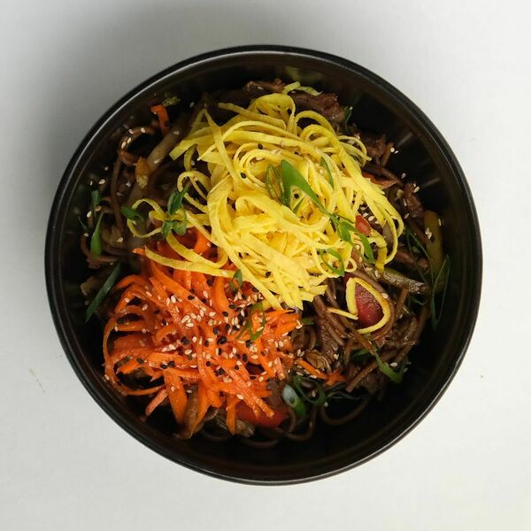 Гречневая лапша с говядиной