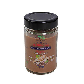 Паста NutVill Американская арахисовая шоколадная (без сахара)