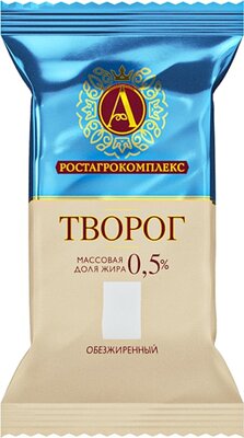 Творог А.Ростагрокомплекс обезжиренный 180 г