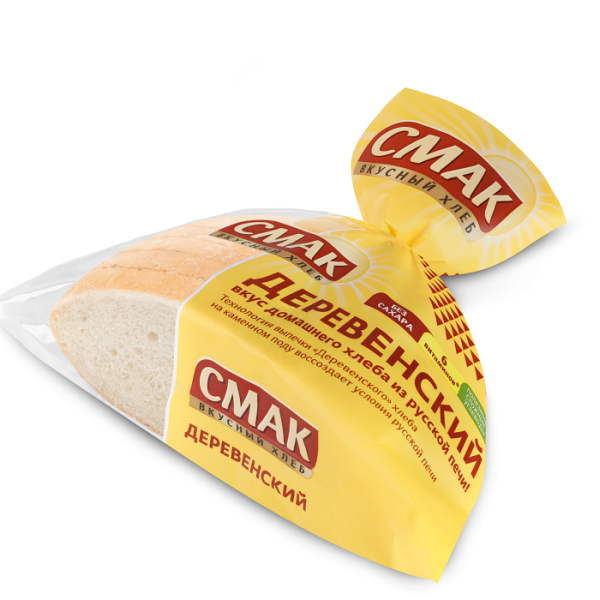 Хлеб Смак пшеничный Деревенский в нарезке, половинка