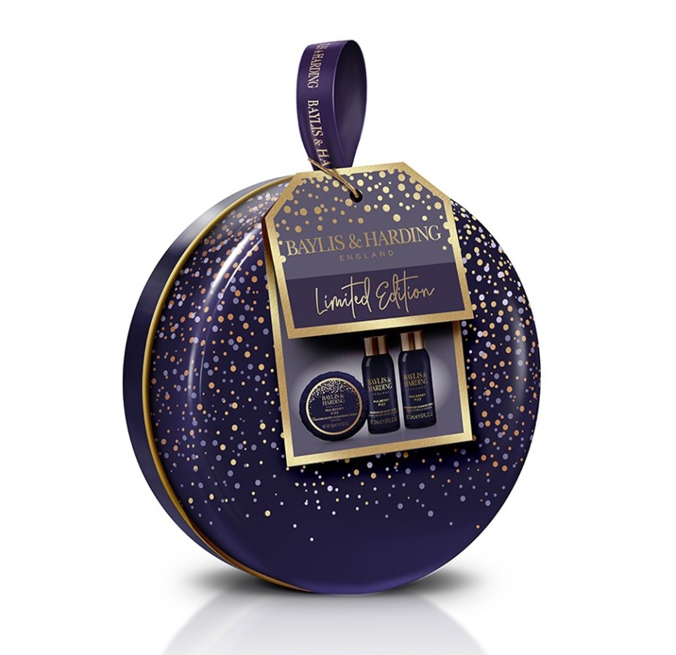 

Набор подарочный парфюмированный Mulberry Fizz: средство для мытья тела 30 мл, гель для душа 30 мл, мыло 50 г, Baylis & Harding, Китай