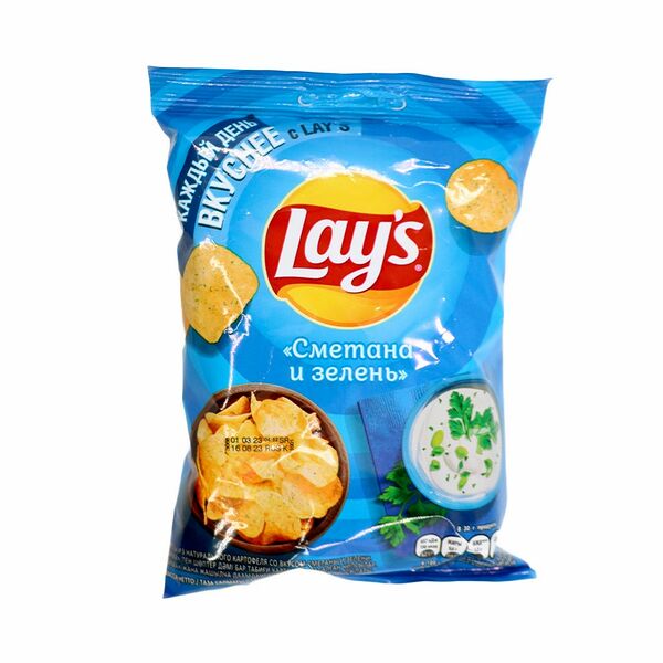 Чипсы картофельные Lay's со вкусом Сметана Зелень 37г