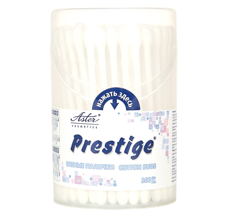 

Ватные палочки Aster Prestige, 100 шт.
