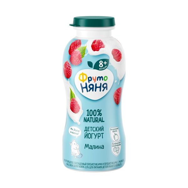 Йогурт ФрутоНяня Малина с 8 месяцев 2.5% 200 г