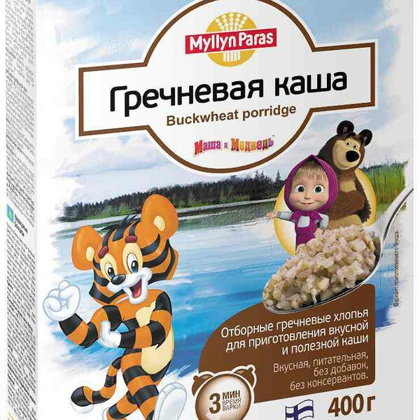 Каша гречневая из отборных хлопьев Myllyn Paras 400г
