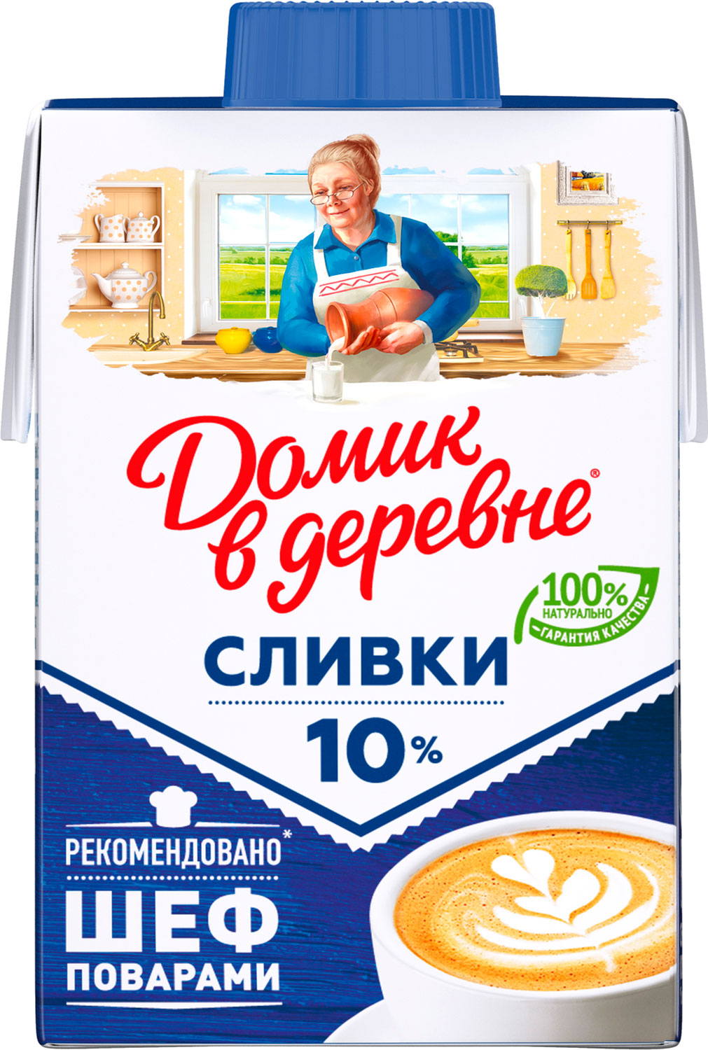 

Сливки Домик в Деревне 10% стерилизованные