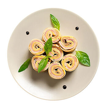 Блинчики с ветчиной и сыром