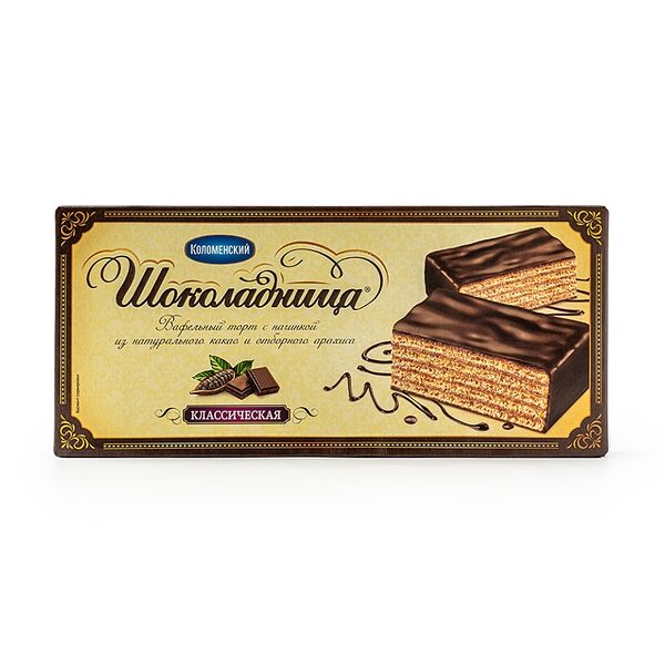 Торт вафельный Шоколадница Коломенский классический 240 г
