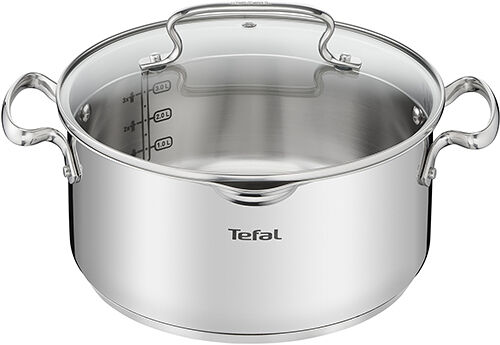 Кастрюля Tefal Duetto с крышкой 24 см, 4.7 л, 1 шт.