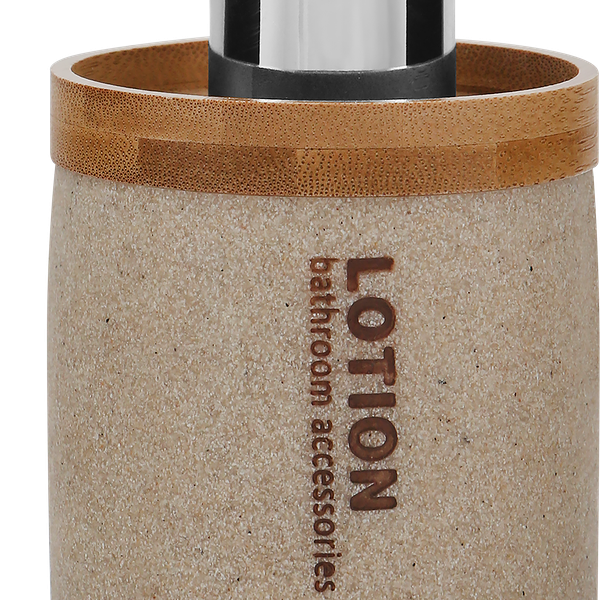 Дозатор для мыла HOMECLUB Marble, полирезина, дерево