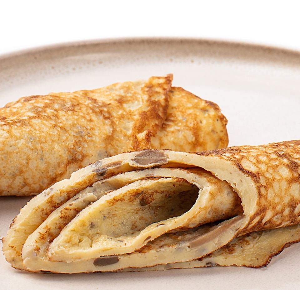 

Омлет с грибами и сыром