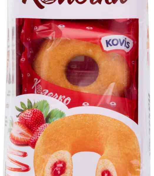 Колечки сдобные Kovis с клубничным джемом