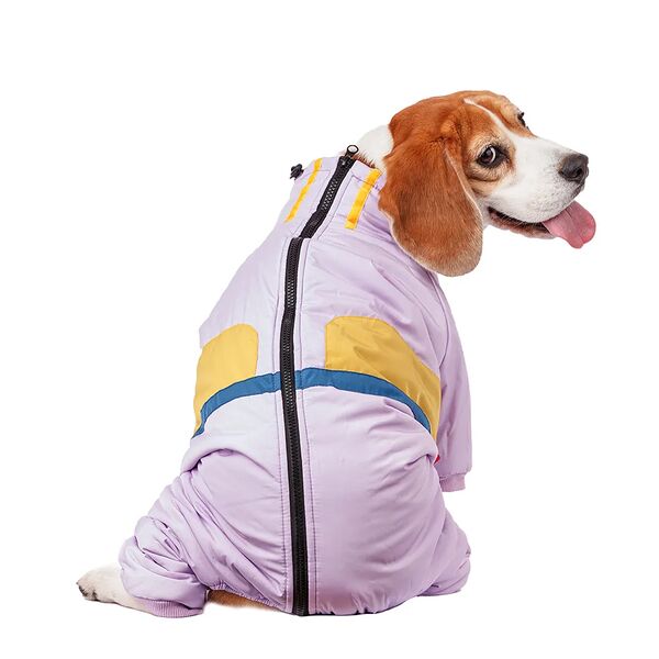 Комбинезон на молнии для собак 2XL фиолетовый (девочка)