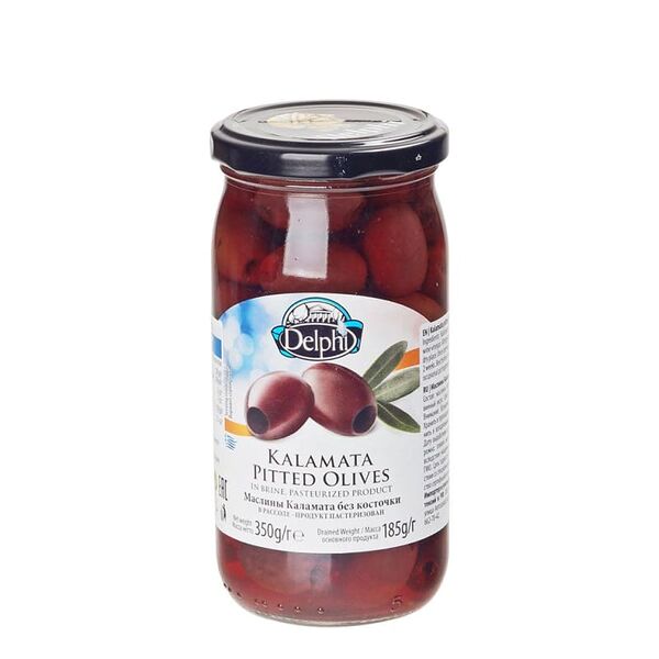 Маслины Каламата без косточек, Delphi, 350 г