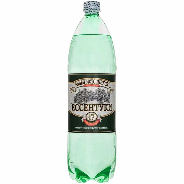 Вода минеральная Аллея источников Ессентуки-17 газированная 1.5л