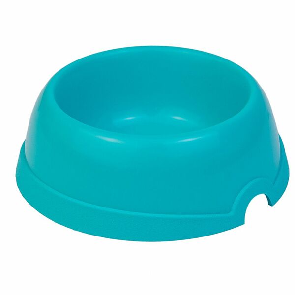 Миска для животных ХОРОШКА пластиковая бирюзовая, 200мл