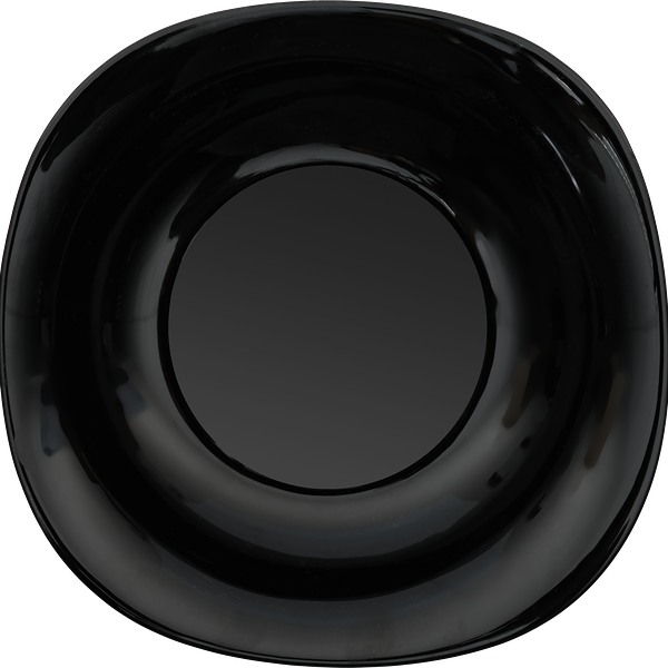 Тарелка суповая Homeclub Quadro Classic Black 23см, стекло Арт. HLFTP90