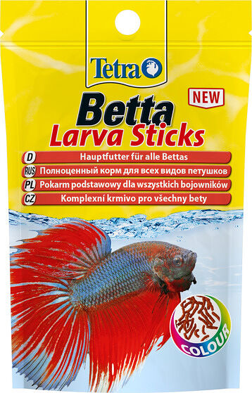 Корм для петушков и других лабиринтовых рыб Tetra Betta LarvaSticks