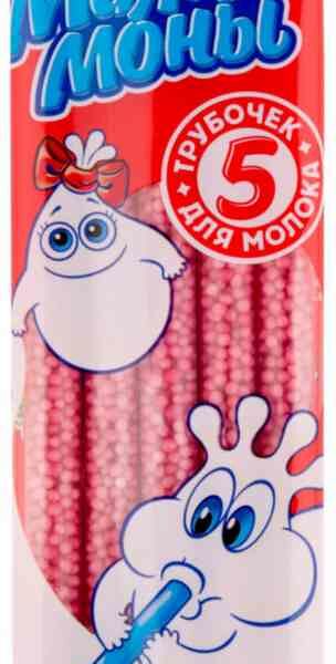 Трубочки для молока Милкимоны со вкусом Клубники