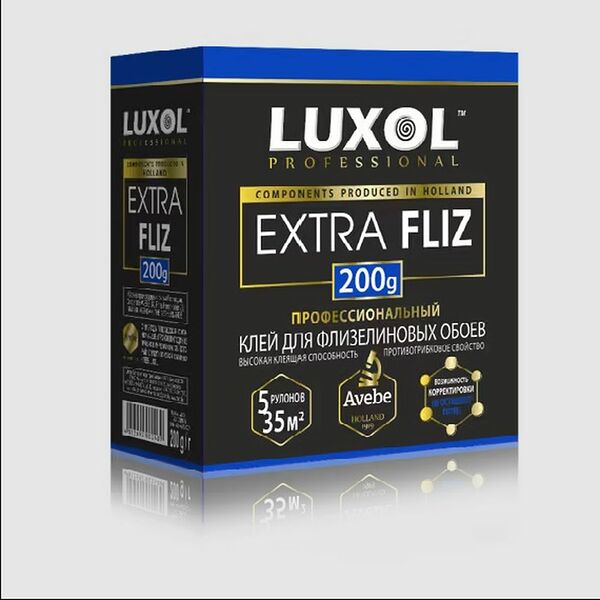 Клей обойный LUXOL Extra fliz Professional, 200г