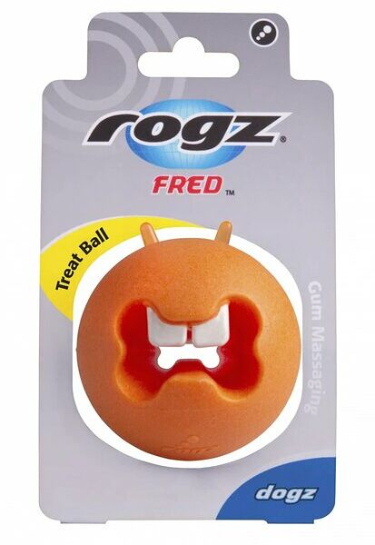 Игрушка Rogz с отверстиями для лакомств и массажными насечками