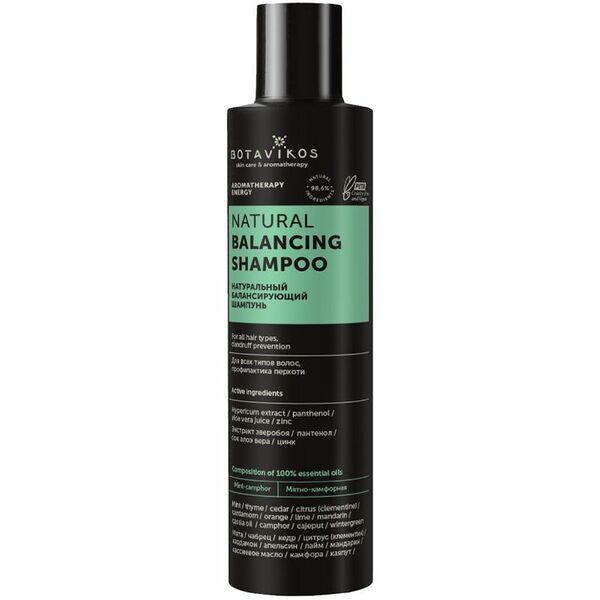 Шампунь для волос Botavikos Aromatherapy Energy, натуральный, балансирующий 200 мл