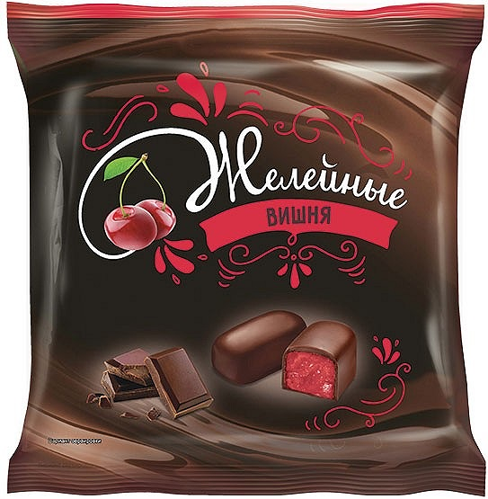 Конфеты Kdv желейные вишневые глазированные