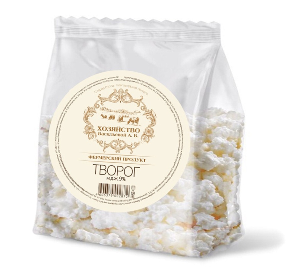 

Творог Хозяйство Васильевой А.В. 9% 180 г