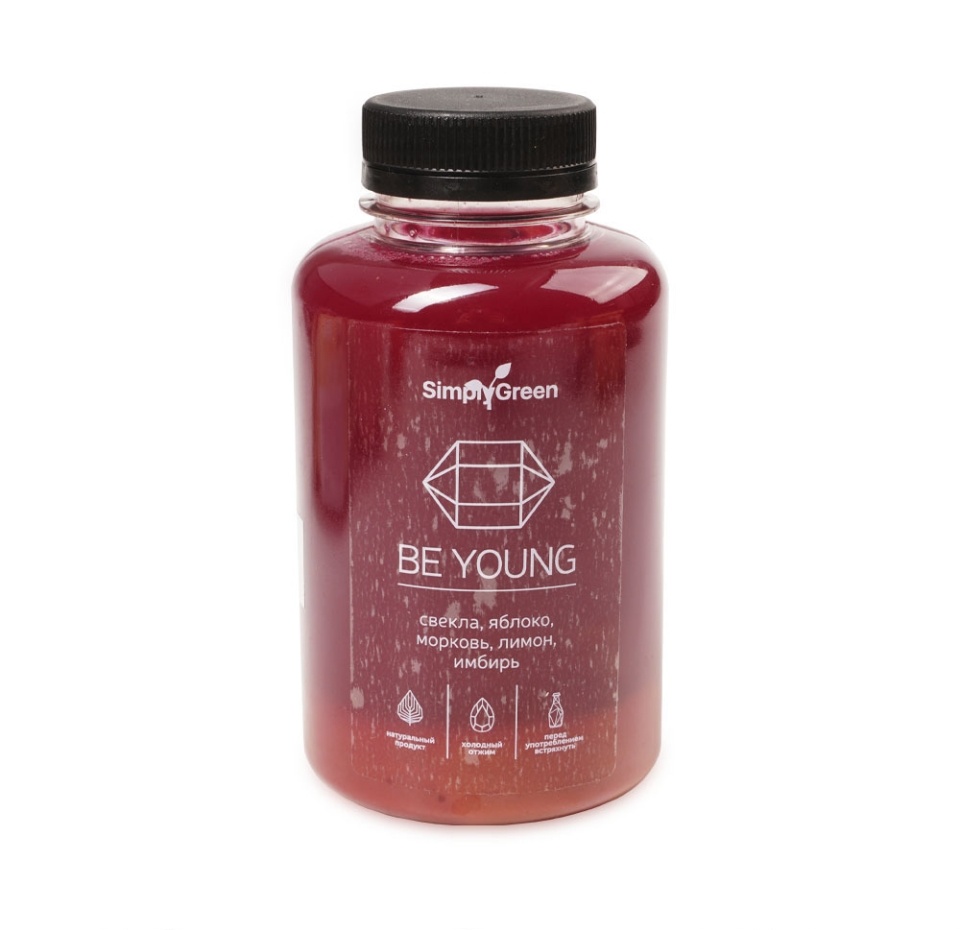 

Сок SimplyGreen Be Young свежевыжатый: свекла, яблоко, морковь 300 мл