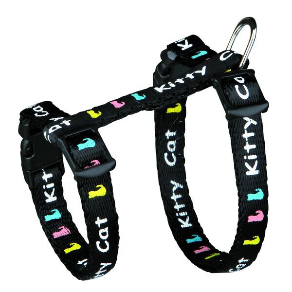 Шлейка для котят, нейлон с рисунком
