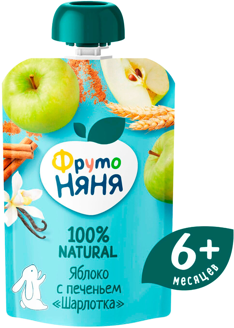 

Пюре ФрутоНяня Шарлотка с яблоком и печеньем