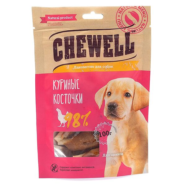 Лакомство для щенков Куриные косточки