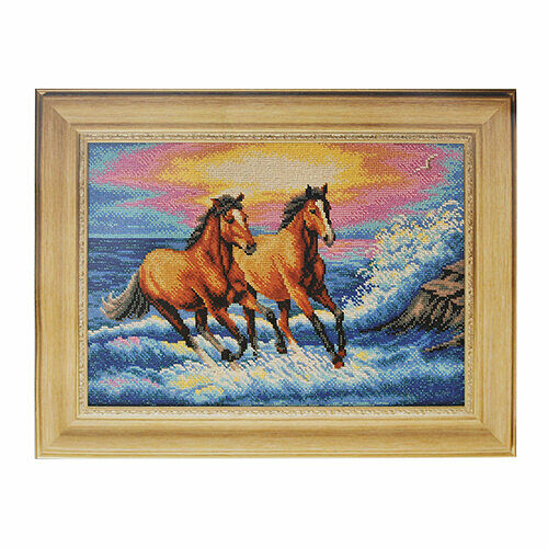 В263 Набор для вышивания бисером Кроше 'Брызги моря' 38х27см