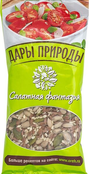 Смесь семян Дары природы Салатная фантазия с кунжутом 50г