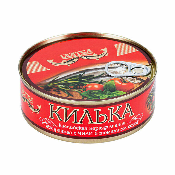 Килька каспийская Пролив Обжаренная в томатном соусе с чили 240 г