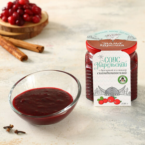 Соус карельский Скандинавский с брусникой и клюквой