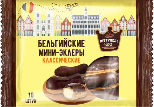 

Пирожное Штрудель&Ко Мини-эклеры Бельгийские классические 150 г
