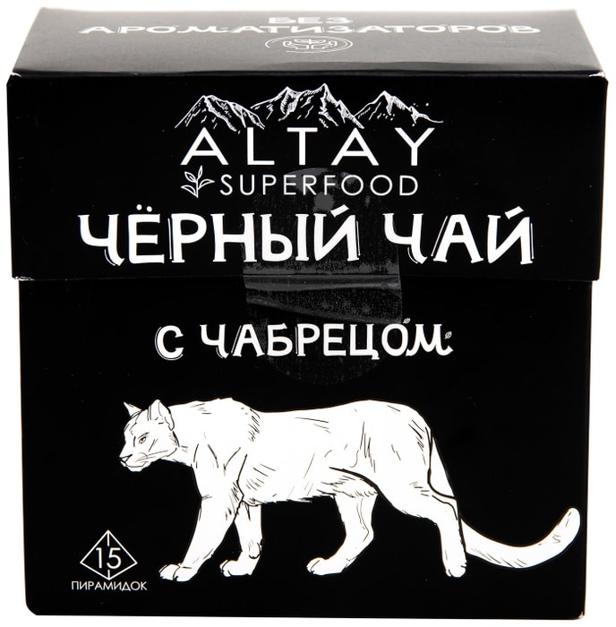 

Чай черный Altay Superfood с чабрецом, 15 пирамидок 30 г