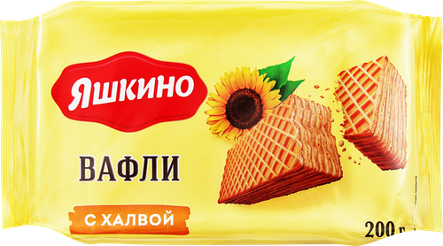 Вафли Яшкино с халвой, 200г