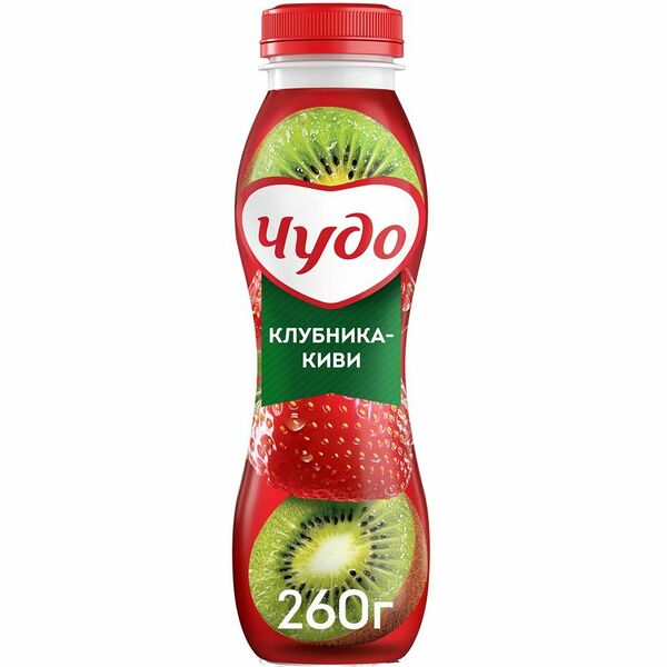 Йогурт фруктовый Чудо клубника-киви 1.9%, 260г