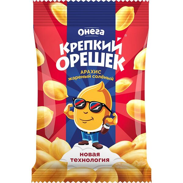 Арахис жареный соленый «Крепкий орешек», 80г