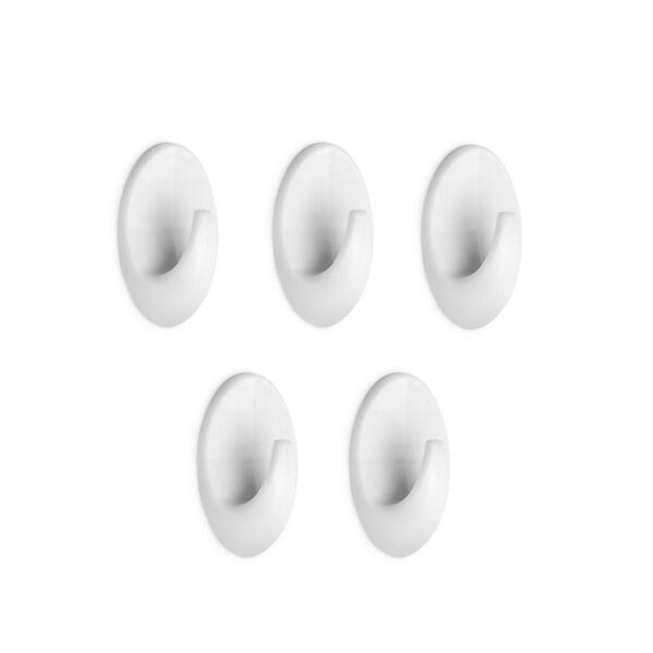 Крючки самоклеящиеся, 5 шт, пластик