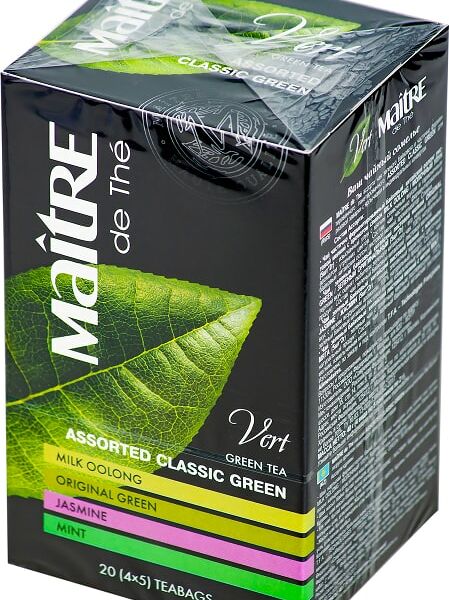Чай зеленый Maitre De The Vert Ассорти 20*2г