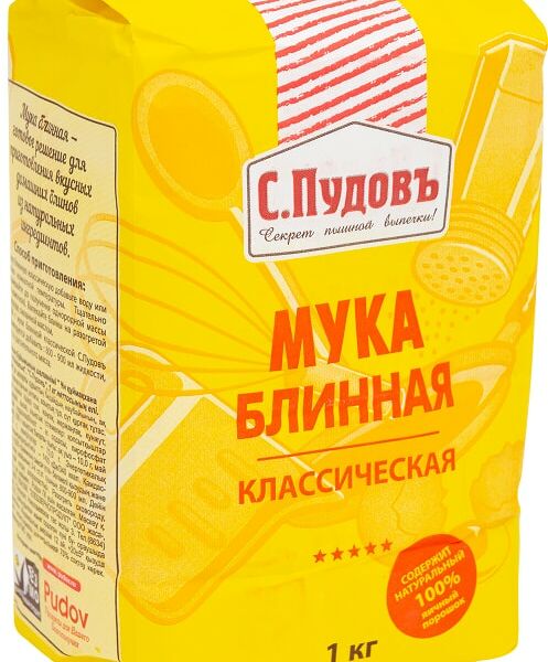 Мука С.Пудовъ блинная классическая 1кг